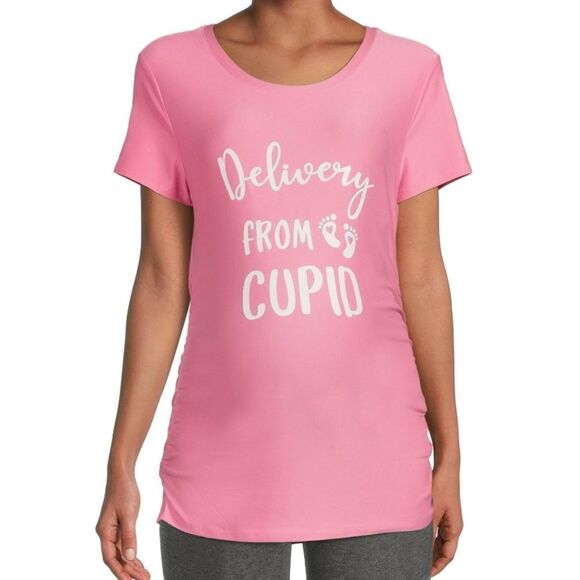 NEW MATERNITY "Delivery From Cupid" Graphic T-Shirt size M and L - Picture 5 of 7